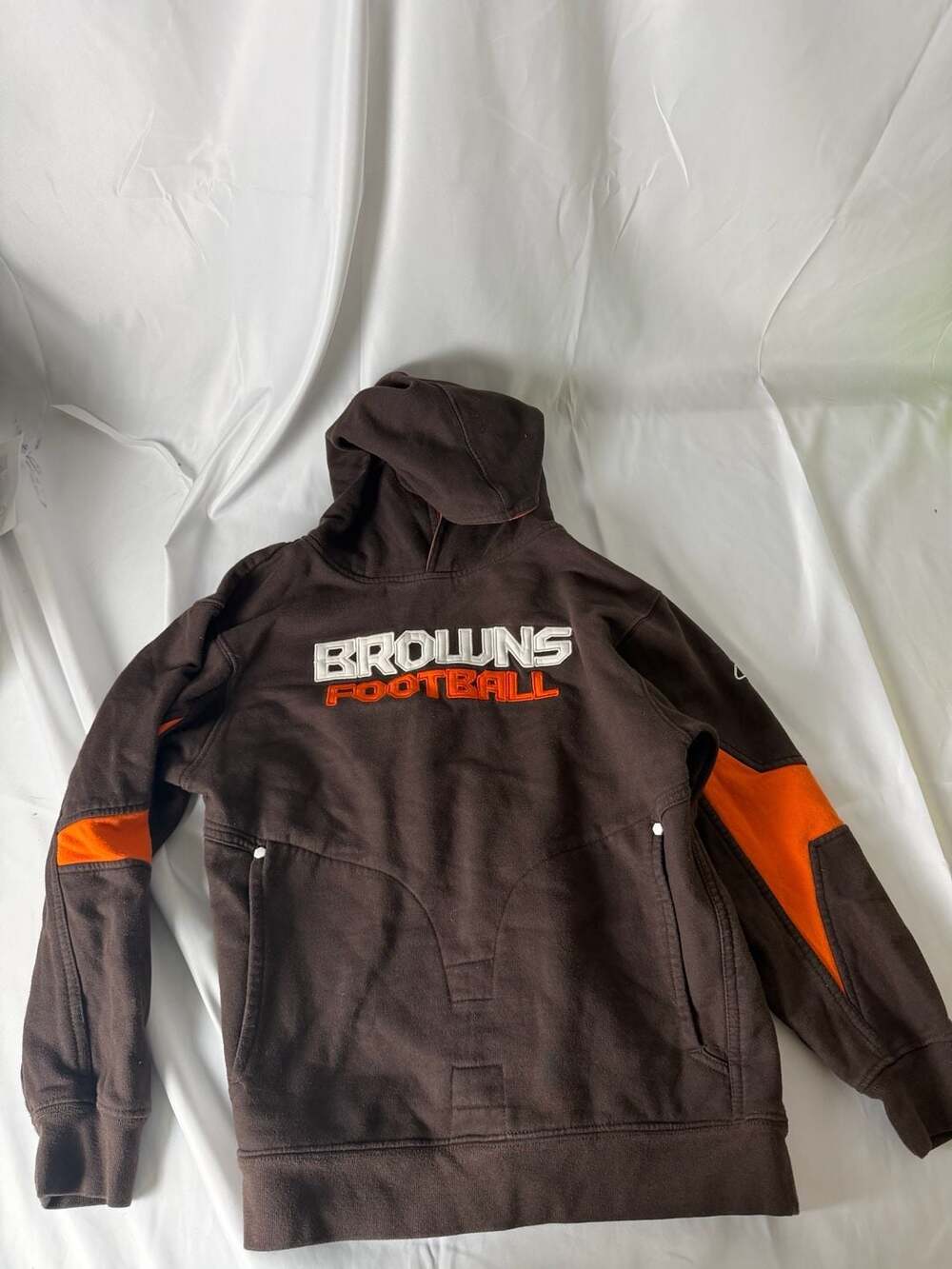 Reebok NFL Onfield Cleveland Browns Browns Football Hoodie Sweatshirt Youth Medi